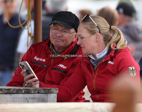 Trainer Hubertus Schmidt and student Katharina Hemmer