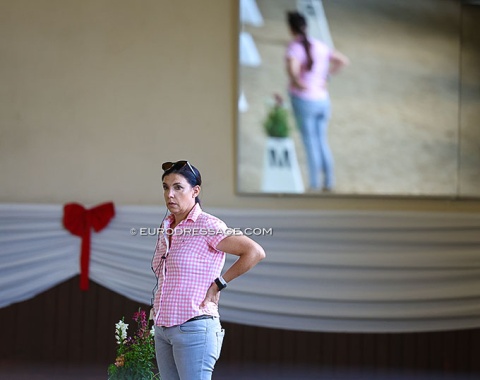 Beatrice Arturi trains with Sabine Rueben