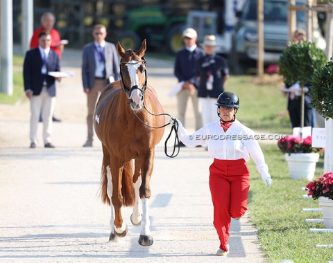 History for Turkey: its very first individual rider at the Europeans: Rotem Imbrahimzadeh with Hexagon's Double Dutch