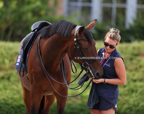 Groom Lucy Scudamore with Fame