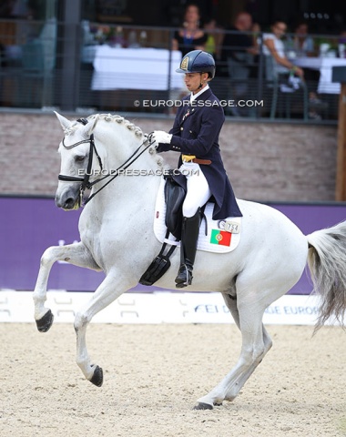 Joao Torrao on the Chinese owned Lusitano Lirio MVL (by Zeus do Lis x El Negro). They were 9th with 69.053%