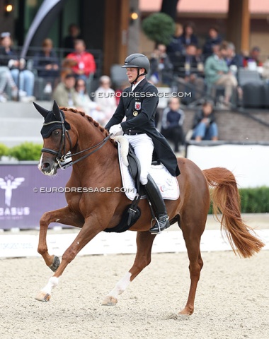 Luxembourg's Nicolas Wagner and Quater Back Junior made it into the Kur with 70.562%