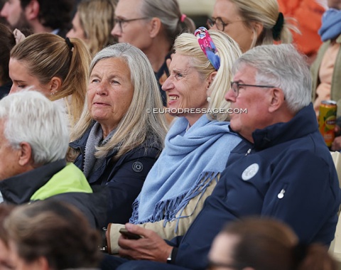 Spotted in the crowds: Tanja Traupe and Petra Wilm (former president of the Trakehner society)