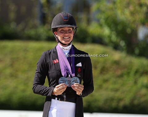 Still a triple medal haul for Dufour: team bronze and double individual silver