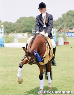 Dutch pony rider Inge Verbeek with Hogewald's Sultan