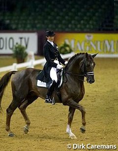 Coby van Baalen and Welcome at the 2001 CDI Maastricht :: Photo © Dirk Caremans