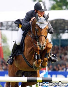 Ludger Beerbaum and Goldfever at the 2002 CSIO Aachen :: Photo © Phelpsphotos.com