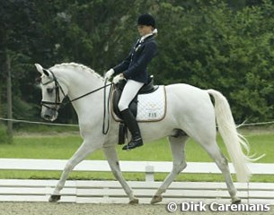 Ellionor Simberg and Silver won the Consolation Finals at the 2002 European Pony Championships