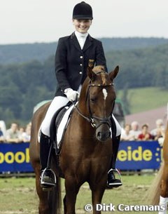 Katharina Winkelhues and Dressman Win 2002 European Pony Championships :: Photo © Dirk Caremans
