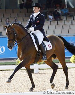 Françoise Cantamessa and Laudatio at the 2002 World Equestrian Games :: Photo © Dirk Caremans
