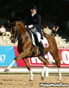 Lone Jorgensen and FBW Kennedy at the 2002 World Equestrian Games :: Photo © Phelpsphotos.com