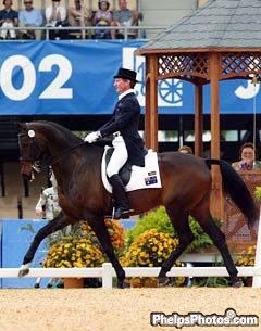 Heath Ryan and Stirling Stilton at the 2002 World Equestrian Games :: Photo © Mary Phelps