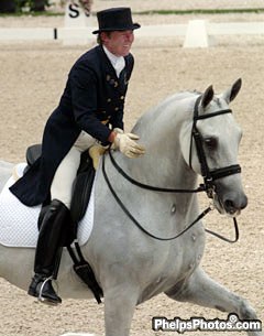 Kyra Kyrklund and Andiamo Tyme at the 2003 CDIO Aachen :: Photo © Astrid Appels for Phelpsphotos.com