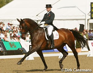 Richard Davison and Ballaseyr Royale at the 2003 European Championships in Hickstead :: Photo © Dirk Caremans