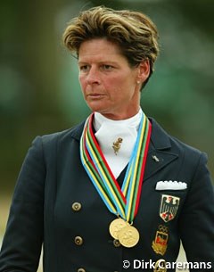 Double gold for Ulla Salzgeber at the 2003 European Championships :: Photo © Dirk Caremans