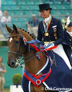 Ulla Salzgeber and Rusty, 2003 European Dressage Champions :: Photo © Dirk Caremans