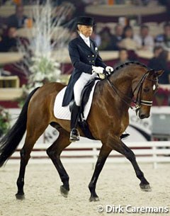 Arlette Holsters and Melvin at the 2003 CDI-W Mechelen :: Photo © Dirk Caremans
