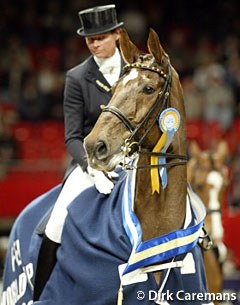 Ulla Salzgeber and Rusty at the 2003 World Cup Finals :: Photo © Dirk Caremans