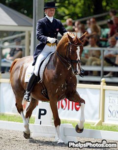 Lone Jorgensen and FBW Kennedy at the 2003 CDI Wiesbaden :: Photo © Phelpsphotos.com