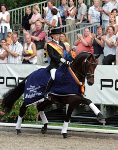 Jana Freund and Lord Loxley win the 2004 Bundeschampionate :: Photo © Astrid Appels