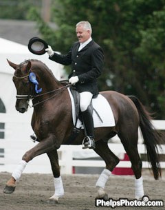 Bent Jensen and Rockefeller at the 2004 Dressage at Devon :: Photo © Astrid Appels for Phelpsphotos.com