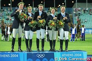 The German eventing team at the 2004 Olympic Games :: Photo © Dirk Caremans