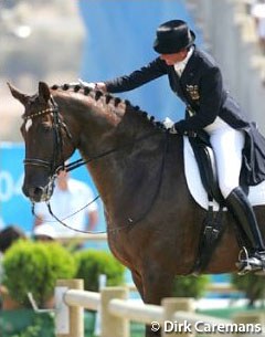 Ulla Salzgeber and Rusty at the 2004 Olympic Games :: Photo © Dirk Caremans