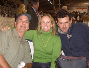 Mark Carter, Debbie McDonald and David Wightman at the 2004 Hanoverian Elite Auction