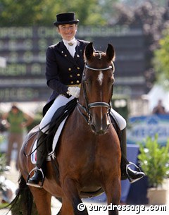 Constance Menard on Lianca at the 2005 European Championships :: Photo © Astrid Appels