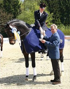 Martin Stamkotter and Riccio win the 5-year old class at the 2006 CDN Bad Salzuflen