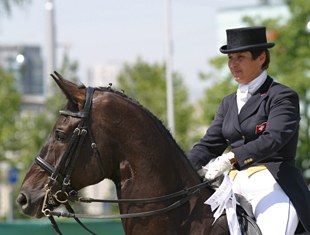 Cantamessa in the award ceremony. With Walk on Top she was undefeated in the small tour