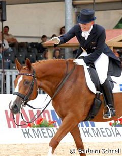 Karen Tebar and Falada M at the 2006 CDI Lingen :: Photo © Barbara Schnell