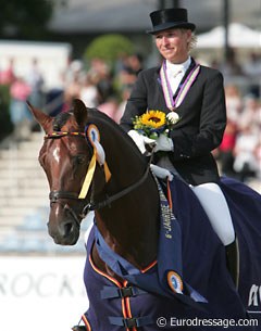 Ingrid Klimke and Damon Hill Win the 2006 World Young Horse Championships :: Photo © Astrid Appels