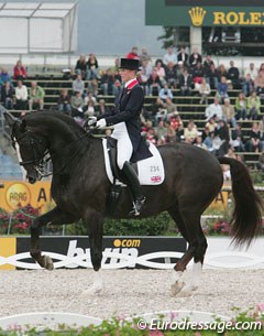 Down the centerline at the 2006 World Equestrian Games