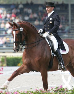 Steffen Peters and Floriano at the 2006 World Equestrian Games :: Photo © Astrid Appels