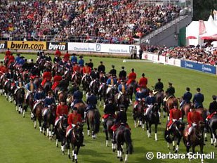 The State Stud Quadrille at the 2006 WEG opening ceremony :: Photo © Barbara Schnell