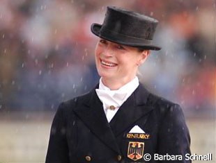 Isabell Werth wins gold in the Grand Prix Special at the 2006 World Equestrian Games :: Photo © Barbara Schnell