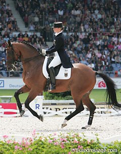 Isabell Werth and Satchmo at the 2006 World Equestrian Games
