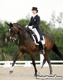 Courtney King-Dye on Rendezvous at the 2007 Palm Beach Dressage Derby :: Photo © Mary Phelps