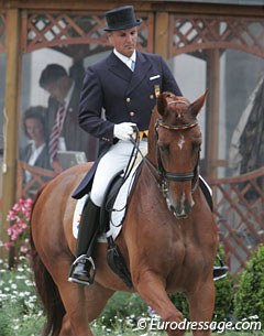 Juan Matute and Wie Atlantico at the 2008 CDIO Aachen :: Photo © Astrid Appels