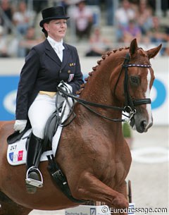 Karen Tebar and Falada M at the 2008 CDIO Aachen :: Photo © Astrid Appels