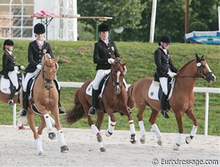 The German gold medal winning pony team at the 2008 European Pony Championships :: Photo © Astrid Appels