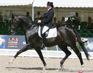 Emmelie Scholtens and Westenwind at the 2008 World Young Horse Championships :: Photo © Astrid Appels