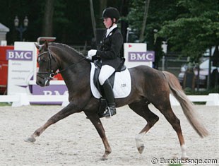 Dutch Pony rider Lars op 't Hoog on Majos Cannon at the 2008 CDI-P Weert :: Photo © Astrid Appels