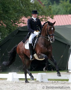 A drop dead gorgeous horse: Nourejev, ridden by Laurens Sliepenbeek