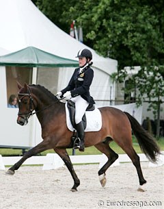 Julie van Olst and Haasendonk's Sultan dominate the pony tour at the 2008 CDI-P Weert :: Photo © Astrid Appels