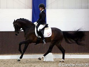 Dana van Lierop on her second pony Wengelo's Ricardo