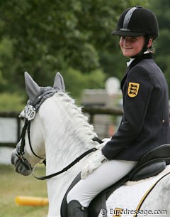 Leonie Laier on Duty Free rode in the national test