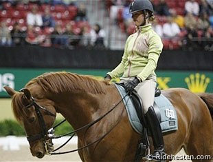 Adelinde Cornelissen walking Parzival at the 2009 World Cup Finals :: Photo © Ridehesten.com