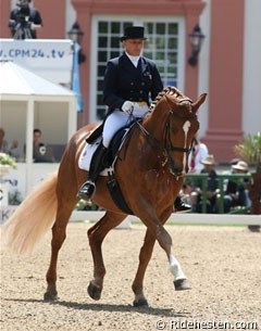 Evi Strasser and Action Tyme at the 2009 CDI Wiesbaden :: Photo © Ridehesten.com